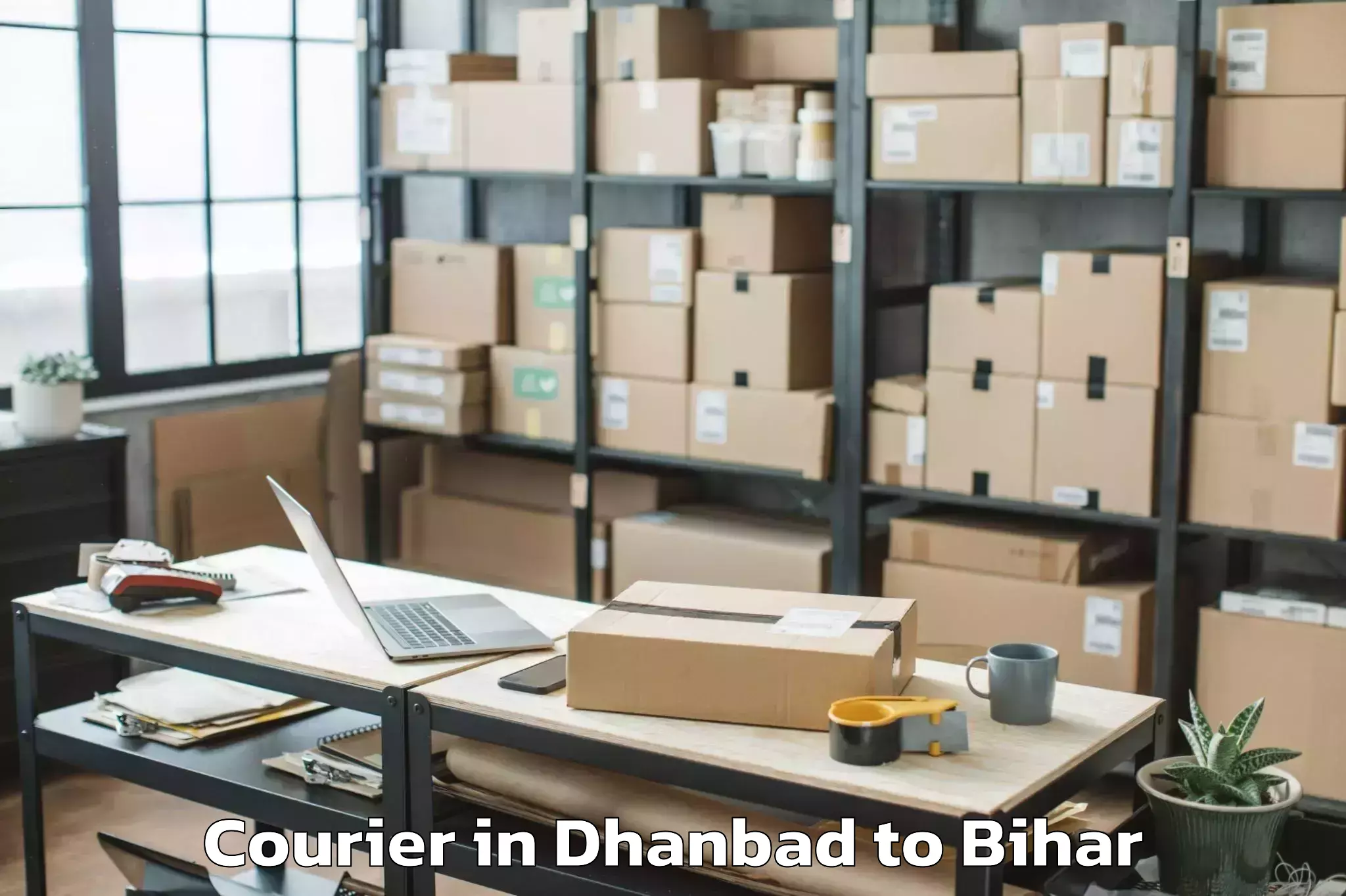 Discover Dhanbad to Charaut Courier